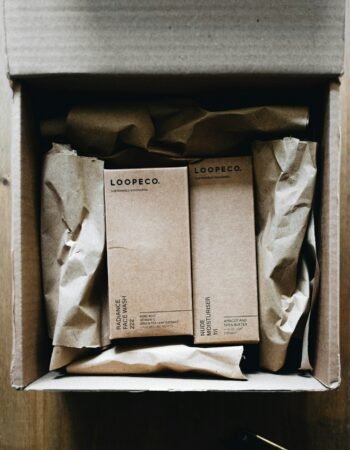 Books placed in a shipping box